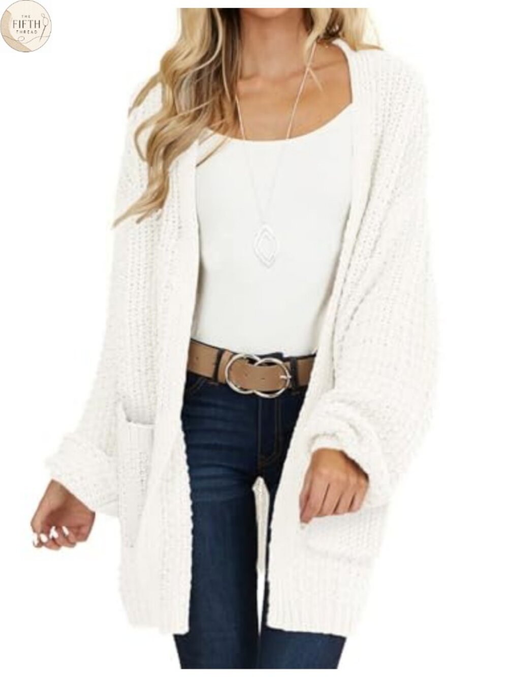 Chunky Knit Long Sleeve Cardigan Sweater